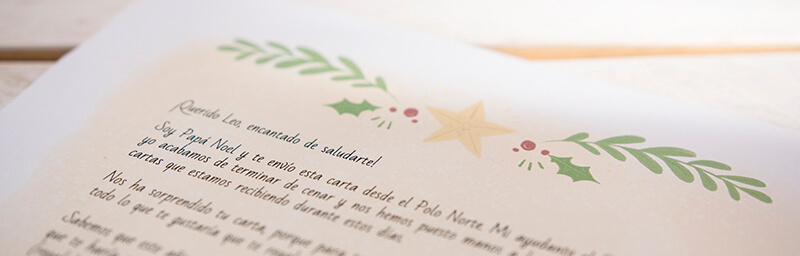 Introducción de la carta de Papá Noel