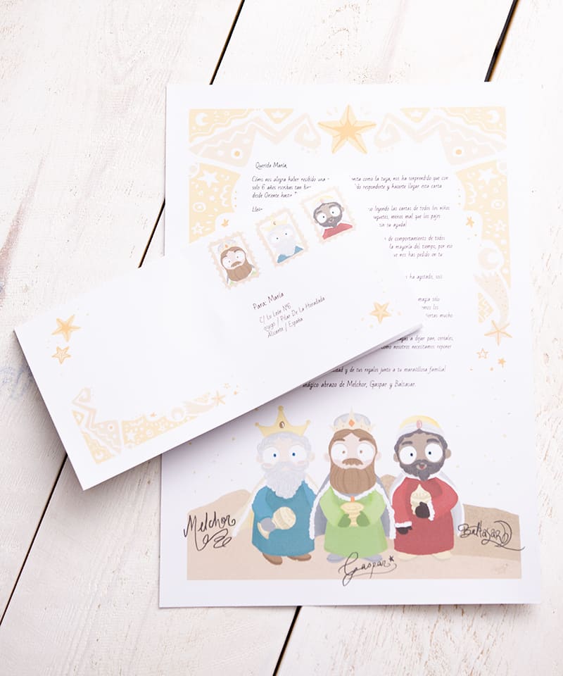 Carta estándar de los Reyes Magos